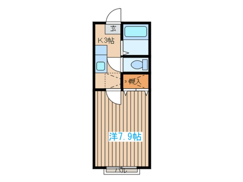 間取図 ホワイトキャッスル遠見塚７番館