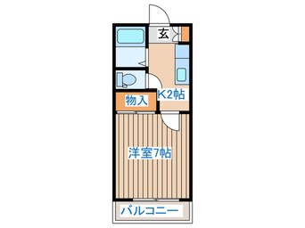 間取図 コーポ・岩谷