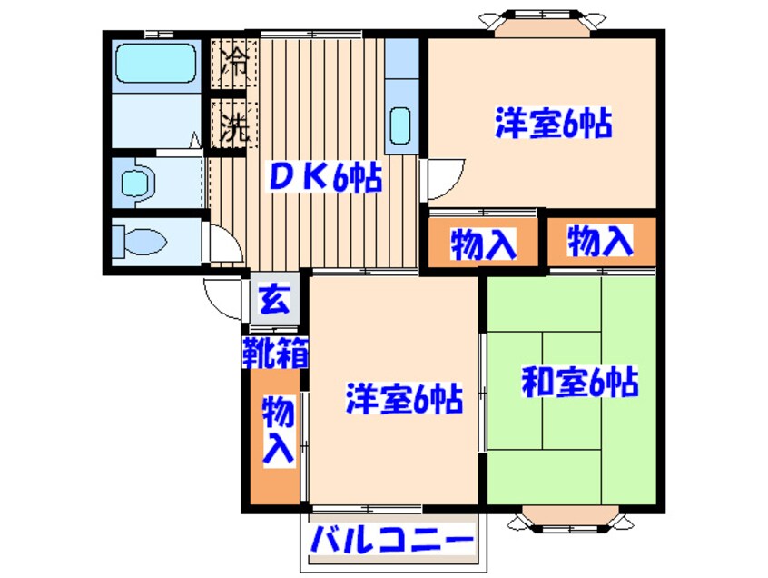 間取図 ヴィラ・ベイリーフ