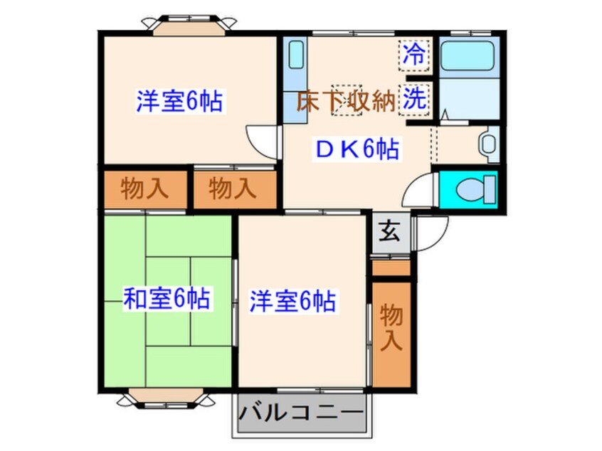 間取図 ヴィラ・ベイリーフ