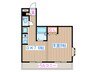 コ－ポアゼリア 1DKの間取り