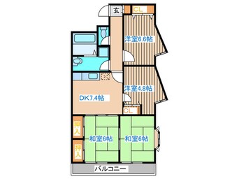 間取図 ラフィ－ヌ清水Ⅰ