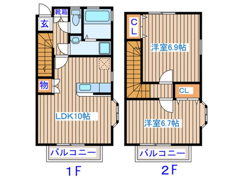 間取図 プログレ－ルⅡ落合壱番館