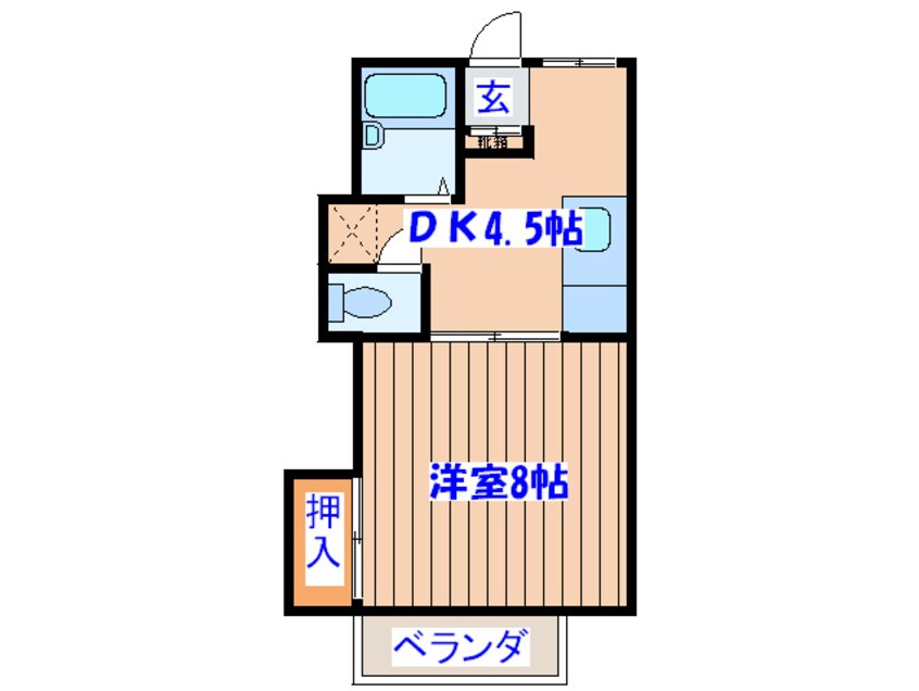 間取図 オ－レ東仙台Ⅰ