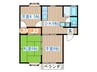 ＣＯＵＲＴＶＩＬＬＡＧＥ　Ｎ 3DKの間取り