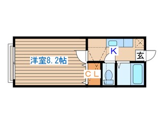 間取図 ﾎﾜｲﾄｷｬｯｽﾙ南小泉11番館