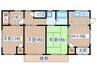 新田四丁目貸家 3DK+Sの間取り