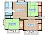 ハイツカタヤマ 3DKの間取り