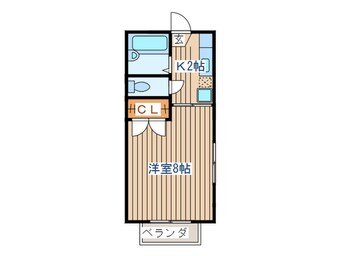 間取図 ｺﾝﾃｯｻ中山台