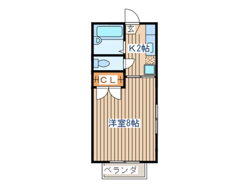 間取図 ｺﾝﾃｯｻ中山台