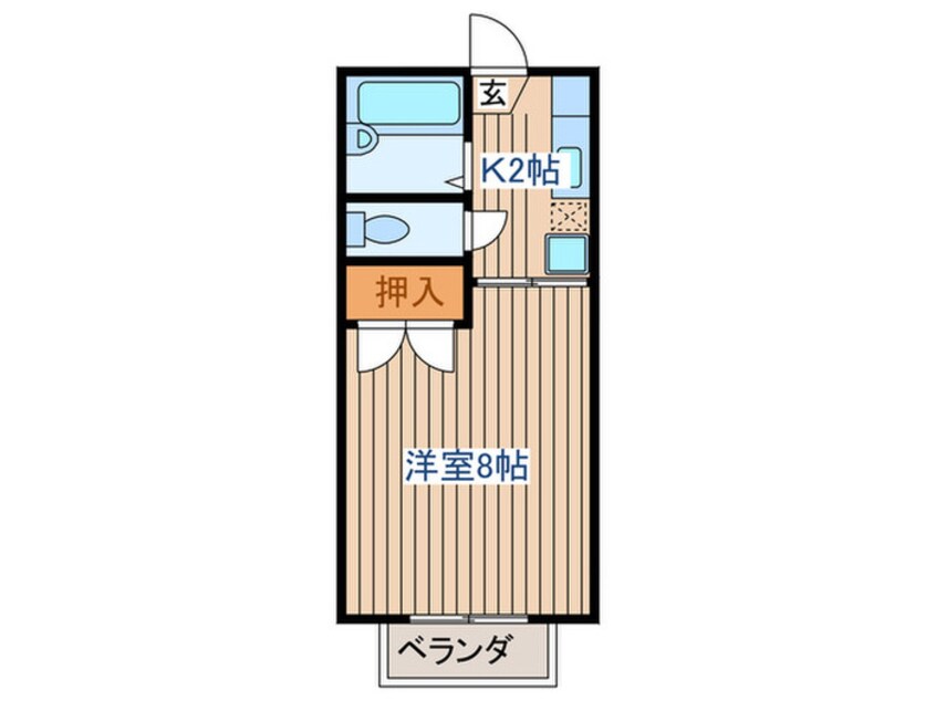 間取図 ｺﾝﾃｯｻ中山台