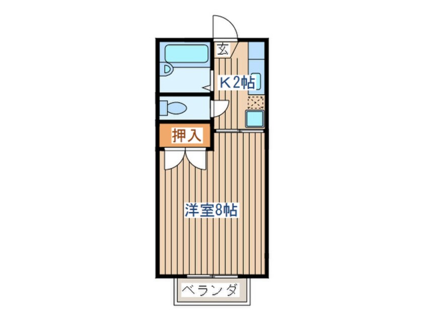 間取図 ｺﾝﾃｯｻ中山台