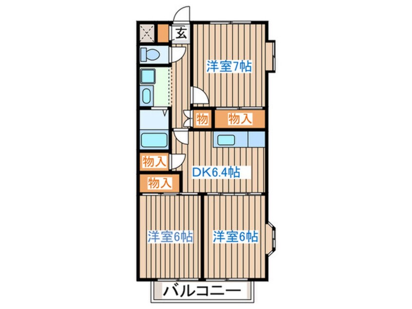 間取図 ラポ－ルⅢ