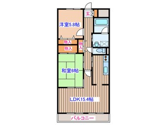 間取図 東仙台ガ－デンハイツⅢ