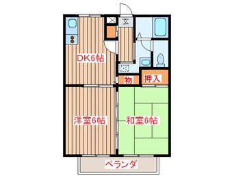 間取図 サンガ－デン菊田