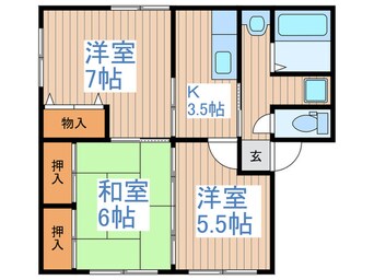 間取図 ガ－デンヒルズ櫻井弐番館
