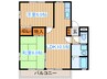 フラッツ鴻巣Ｂ棟 2LDKの間取り