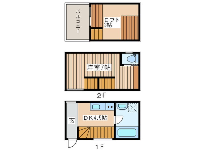 間取り図 Ｔｒｉｆｏｌｉｕｍ新田