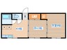 鈎取アパート 2Kの間取り