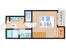 アスコット東長町 1Kの間取り