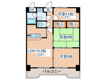 間取図 エクセレント結城　２