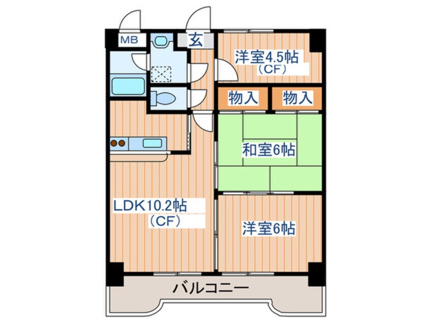 間取図 エクセレント結城　２