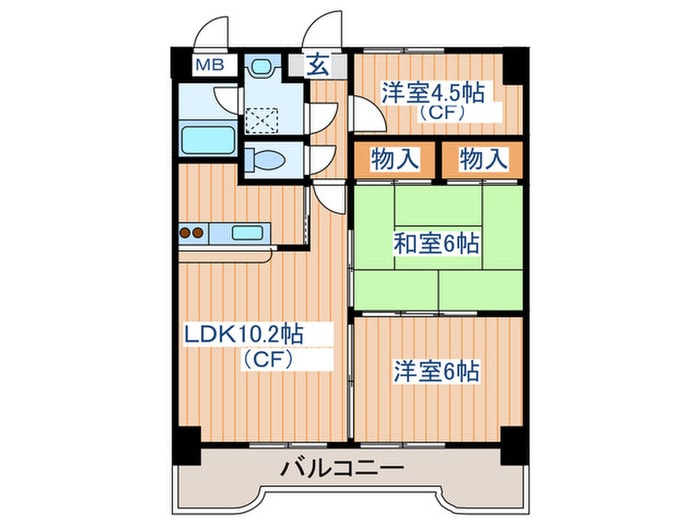 間取り図 エクセレント結城　２