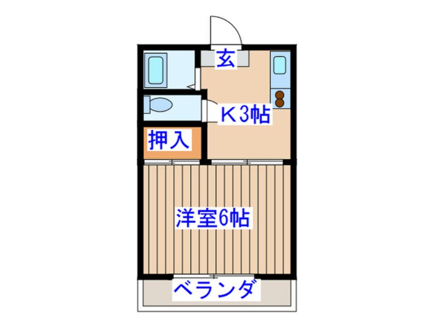 間取図 コ－ポ関口