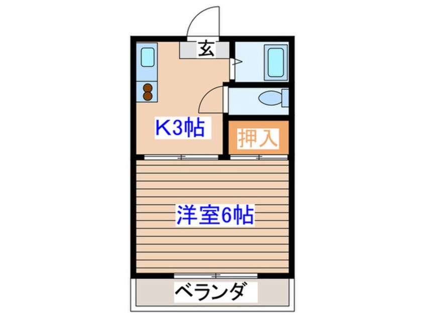 間取図 コ－ポ関口