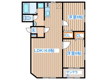 間取図 エスポワ－ル・アン