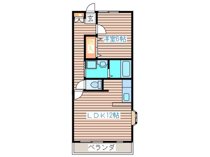 間取り図 キャステール砂押２