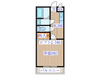 間取図 ﾌﾟﾁ･ｼｬﾄｰ