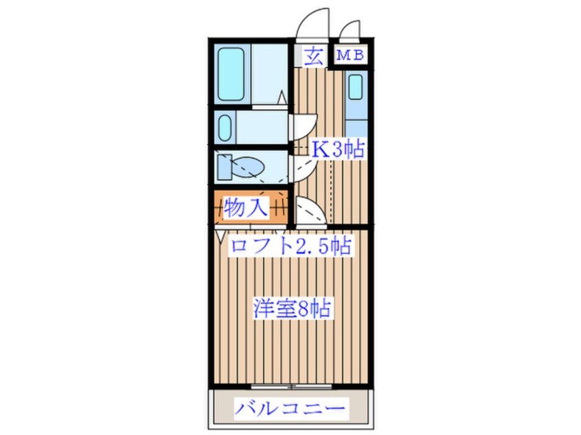 間取図 ﾌﾟﾁ･ｼｬﾄｰ