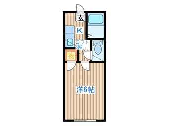 間取図 ビュ－パレス河原町