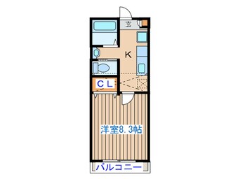 間取図 ﾎﾜｲﾄｷｬｯｽﾙＭ＆Ｉ　Ⅱ番館