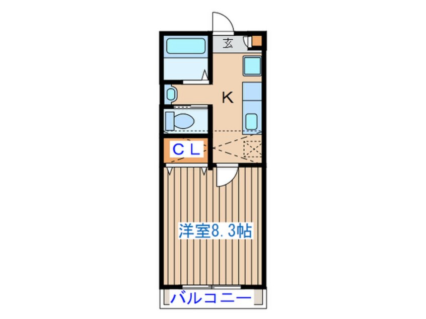 間取図 ﾎﾜｲﾄｷｬｯｽﾙＭ＆Ｉ　Ⅱ番館