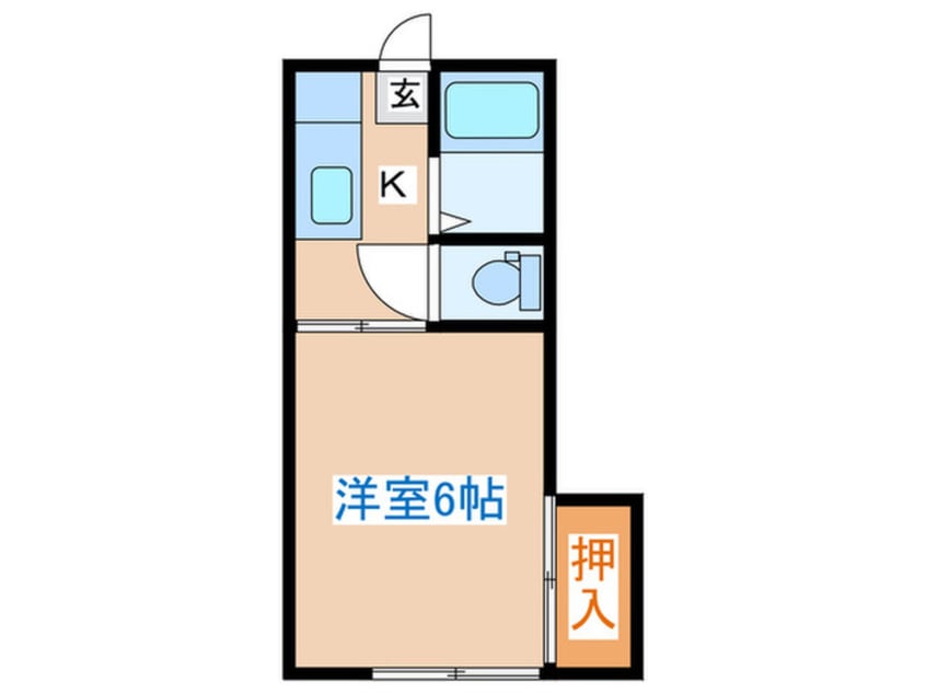 間取図 大梶コーポ新妻Ⅰ