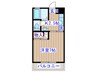 第２ＳＤハイツＢ 1Kの間取り