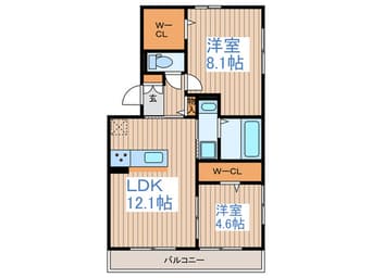 間取図 ルーナⅡ