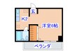 ホワイトメゾン山久 1Kの間取り