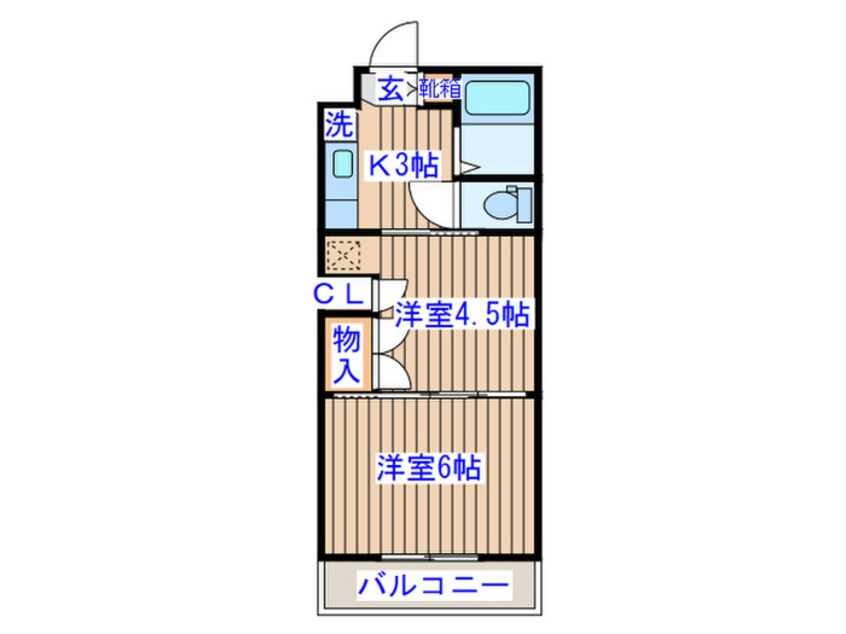 間取図 イーグルハイツ小松島Ⅱ