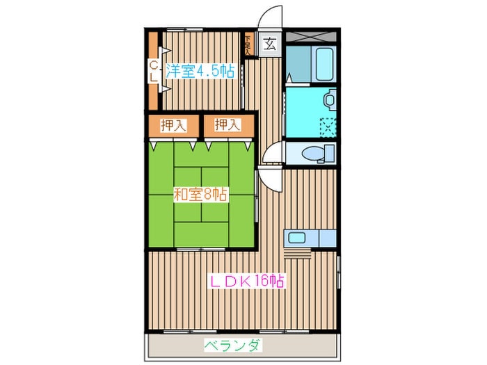 間取り図 シティハイツ拾壱番館