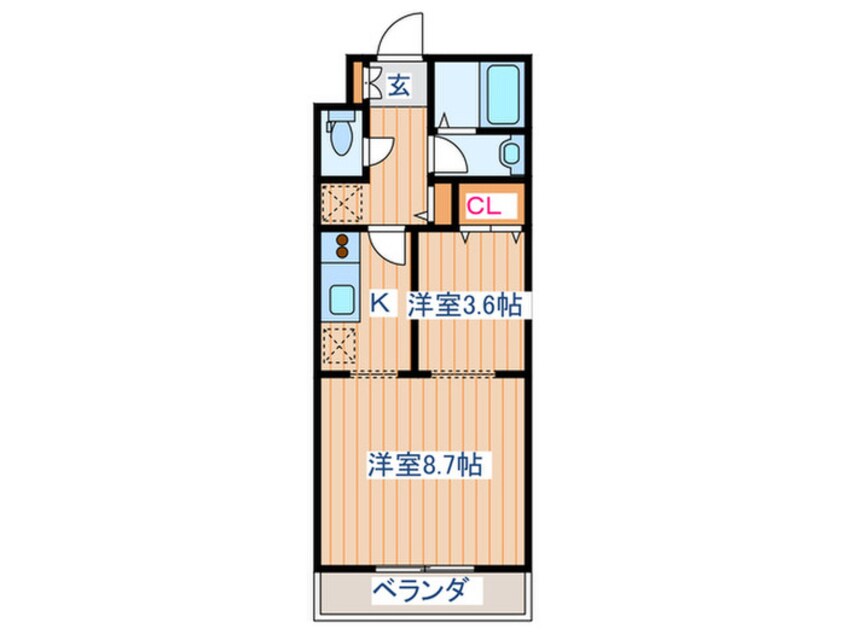 間取図 プルミエ－ル錦町