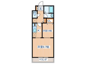 間取図 プルミエ－ル錦町