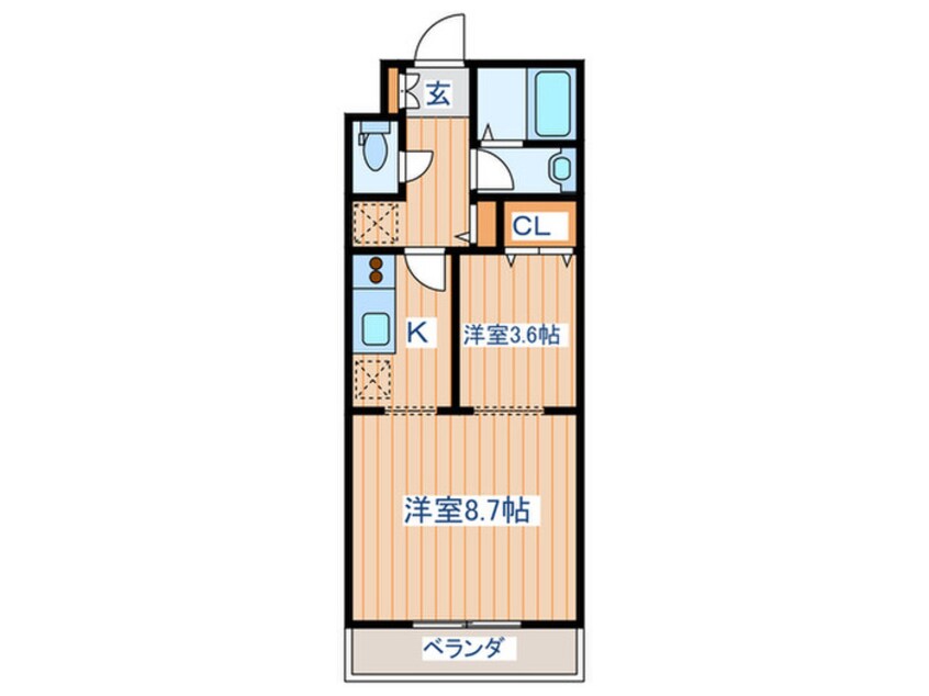 間取図 プルミエ－ル錦町