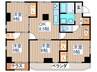 シャロ－ム東仙台 4DKの間取り