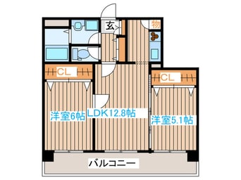 間取図 ｸﾞﾗﾝｼﾞｭ-ﾙﾏﾝｼｮﾝ高砂駅前