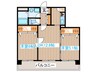 ｸﾞﾗﾝｼﾞｭ-ﾙﾏﾝｼｮﾝ高砂駅前 2LDKの間取り