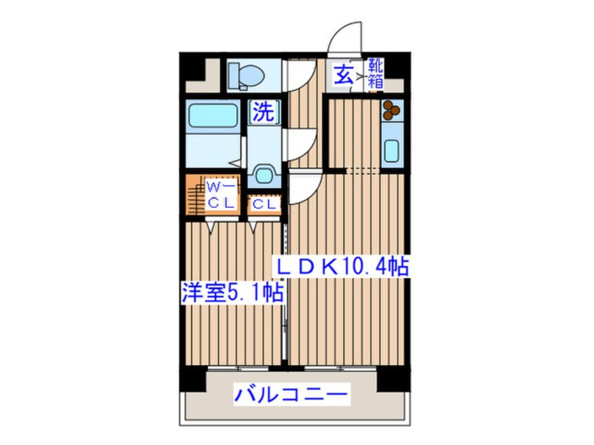 間取図 ｸﾞﾗﾝｼﾞｭ-ﾙﾏﾝｼｮﾝ高砂駅前