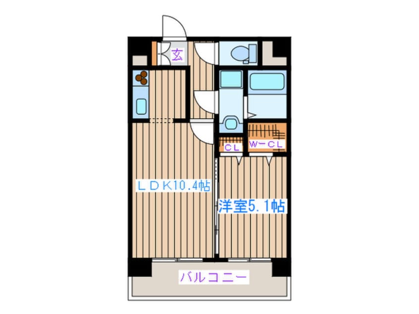 間取図 ｸﾞﾗﾝｼﾞｭ-ﾙﾏﾝｼｮﾝ高砂駅前